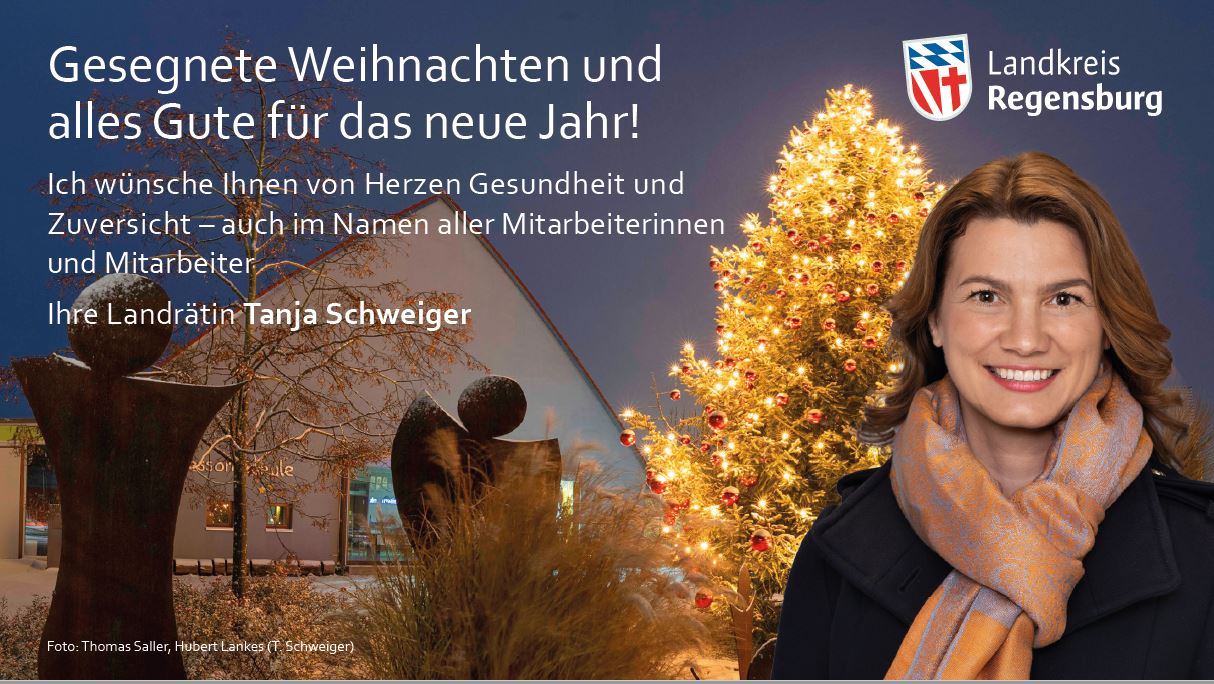 Weihnachtsgruß unserer Landrätin Tanja Schweiger