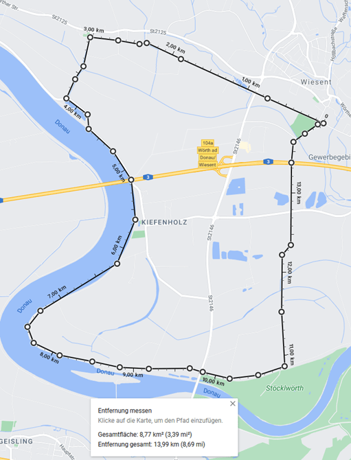 Stadtradeln - Route Auftaktveranstaltung