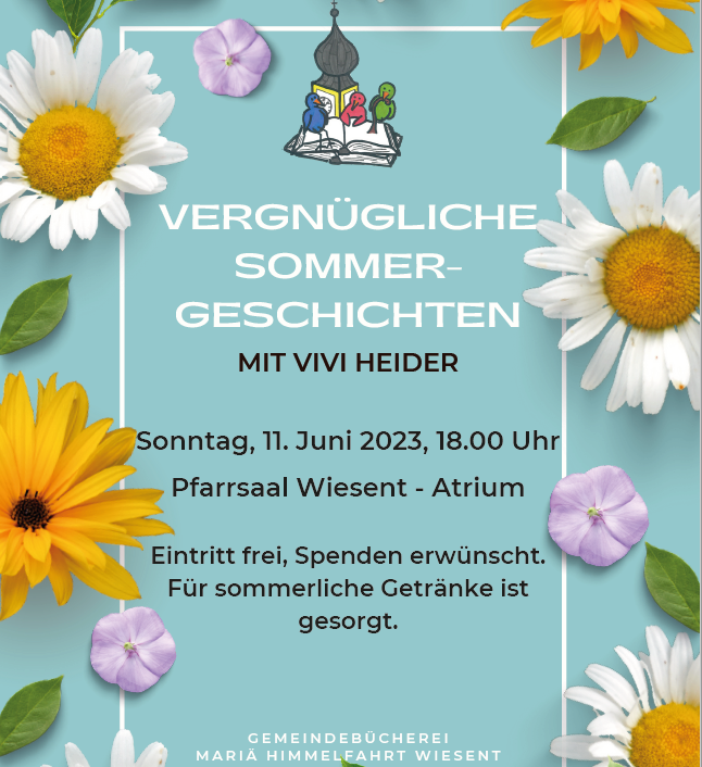 Sommergeschichten mit Vivi Heider - Lesung am 11.06.2023