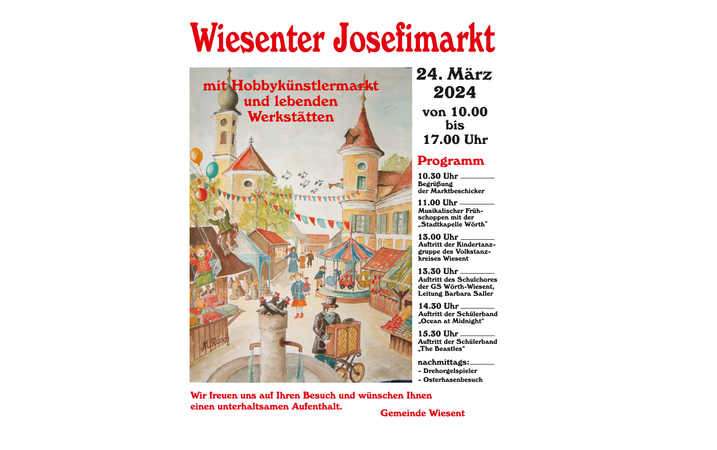 Wiesenter Josefimarkt am Sonntag, 24.03.2024